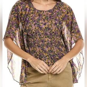 Lost + Wander Mauve Medley Blouse